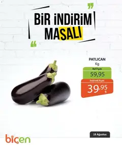 Biçen Market Biçen Market - Bir İndirim MaSalı - sebze 18.08.2026 - Broşürünün önizlemesi