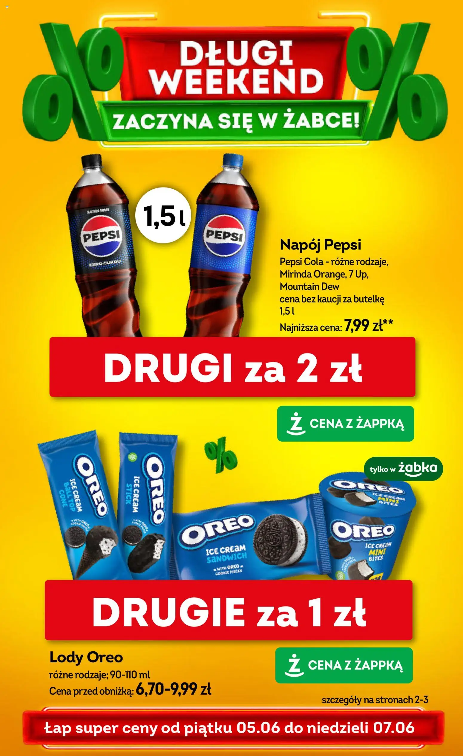 Pogląd gazetki "Żabka gazetka - Weekendowe promocje" ze sklepu Żabka ważnej od 05.06.2026