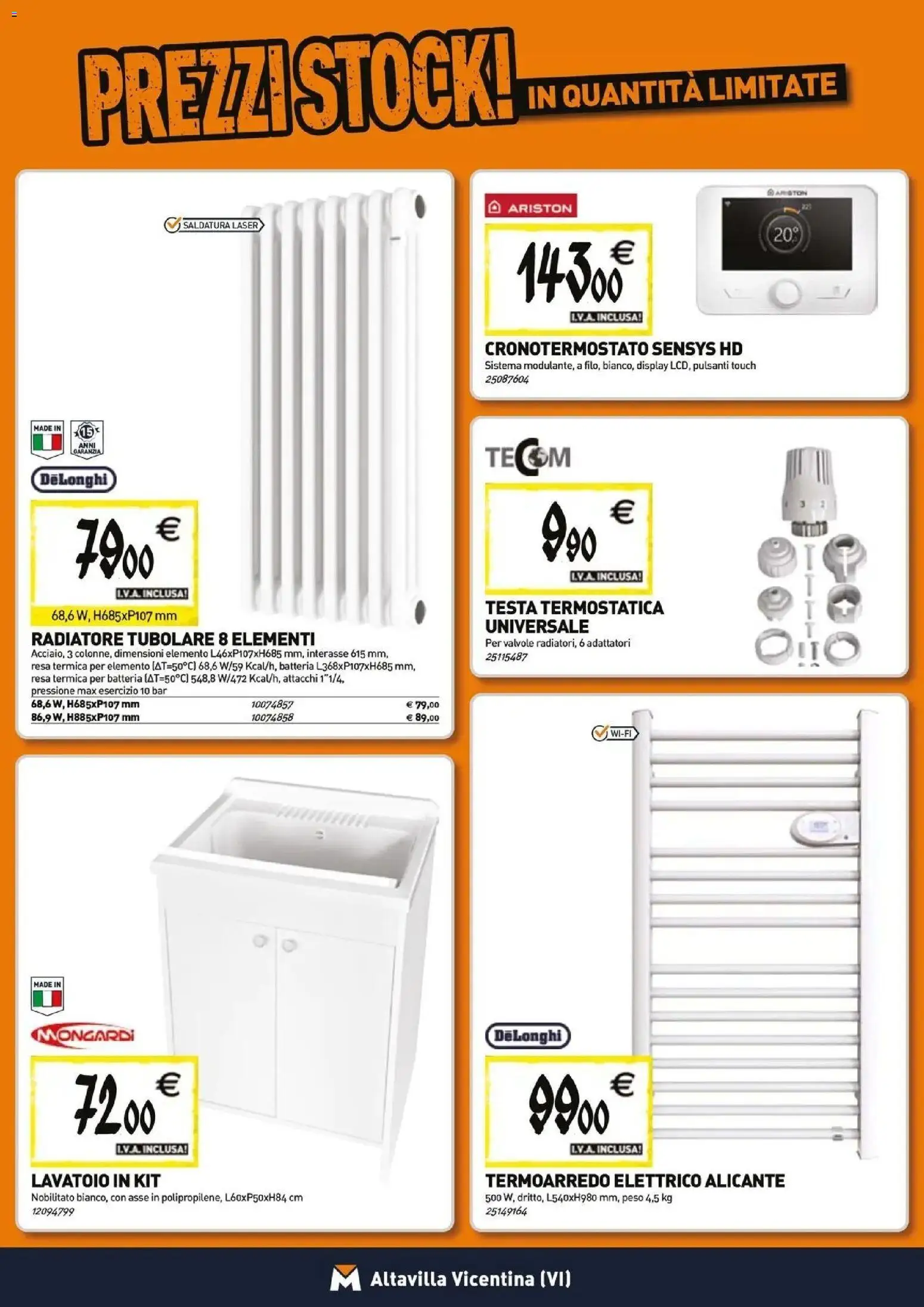 Anteprima dell'opuscolo TECNOMAT catalogo Altavilla Vicentina dal negozio TECNOMAT valido da 29/10/2026 - Batteria