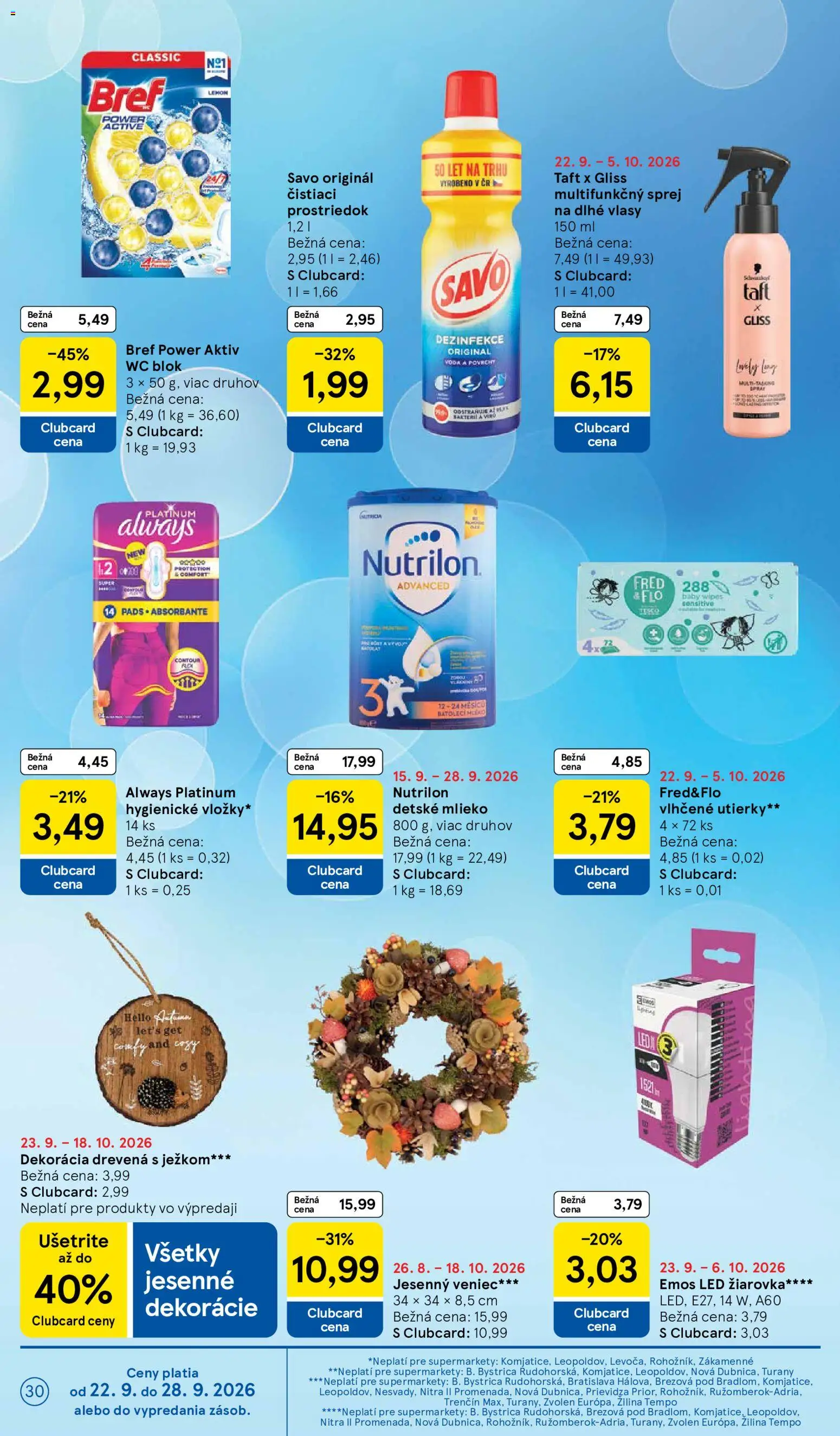 Náhľad Tesco letáku platného od 23.09.2026