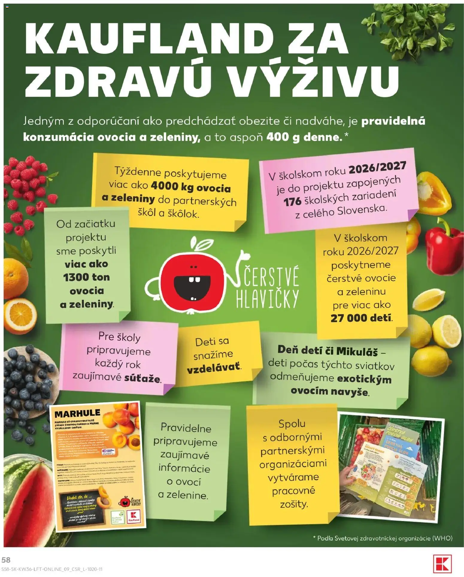 Náhľad Kaufland letáku platného od 03.09.2026 - Ovocie, Marhule