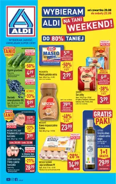 Pogląd gazetki "Aldi gazetka - Oferta weekendowa" ze sklepu Aldi ważnej od 20.08.2026