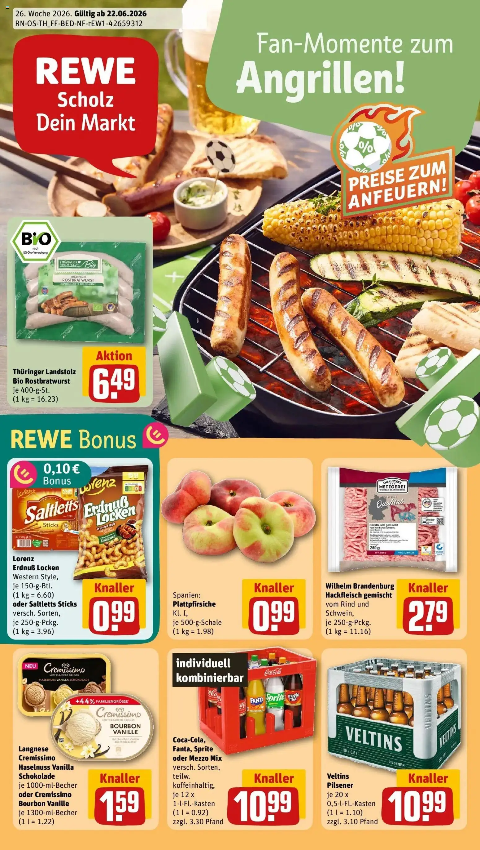 Vorschau von dem Prospekt des Geschäftes Rewe, gültig ab dem 21.06.2026