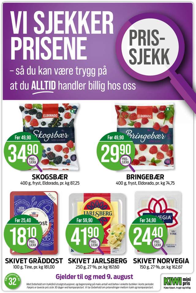 Ny Kiwi kundeavis fra 03/08