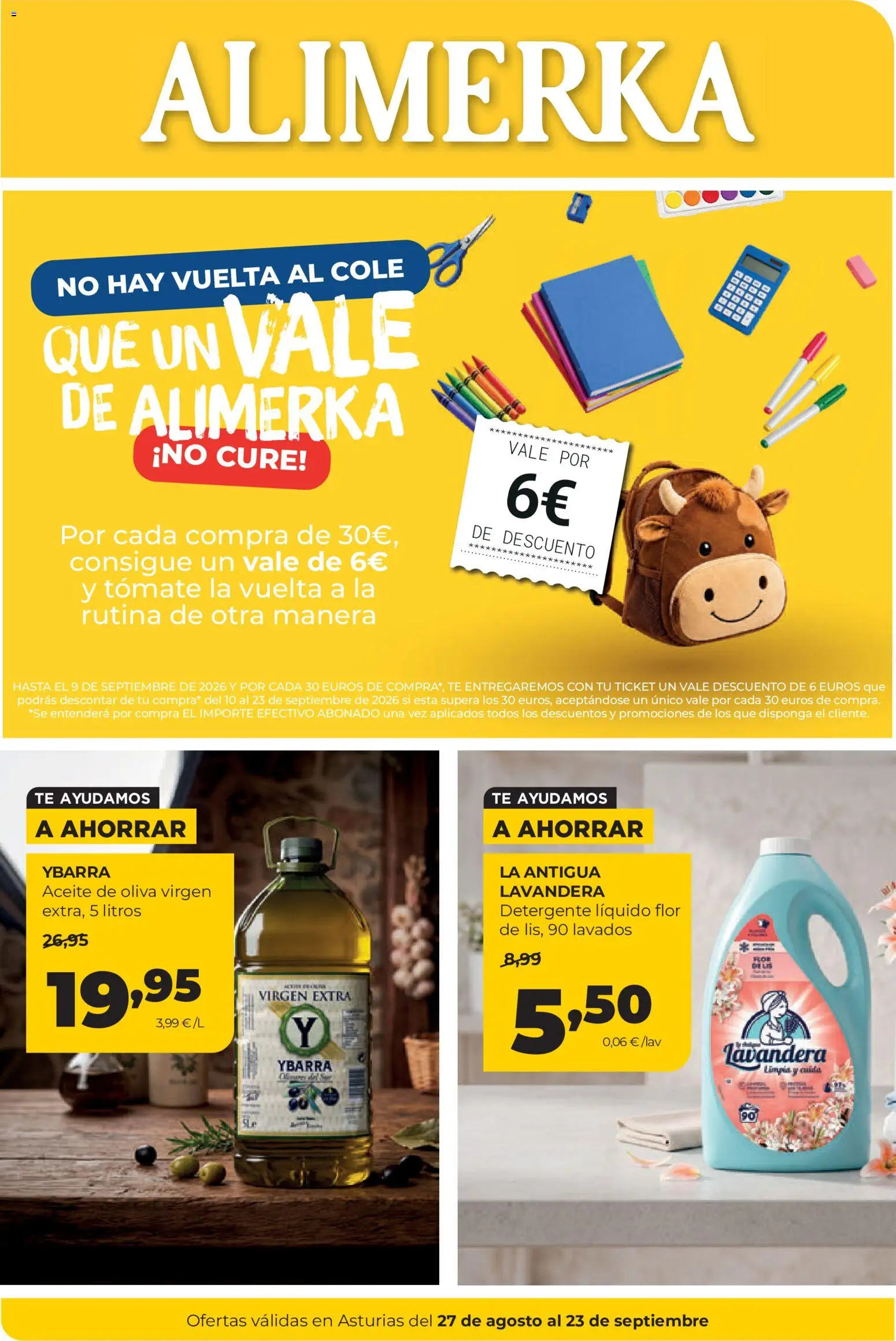 Vista previa del folleto de la tienda Alimerka válido desde el 27/08/2026 