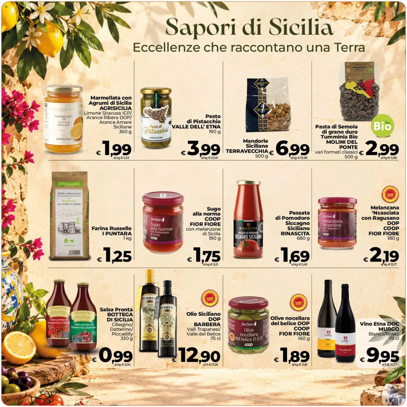 Anteprima dell'opuscolo COOP volantino Ragusa dal negozio COOP valido da 23/10/2026 - Vino, Terra, Pomodoro, Pesto, Farina, Melanzana, Marmellata, Salsa