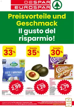 Anteprima dell'opuscolo Eurospar volantino Bressanone dal negozio Eurospar valido da 20/08/2026