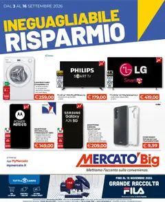 Anteprima dell'opuscolo Mercatò volantino Big Ineguagliabile Risparmio dal negozio Mercatò valido da 03/09/2026