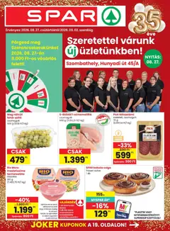 Spar - Spar Szombathely üzletnyitás megtekintése, amely érvényes 2026.08.27.-től