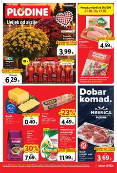 Pregled letka Plodine Katalog trgovine Plodine vrijedi od 21.10.2026