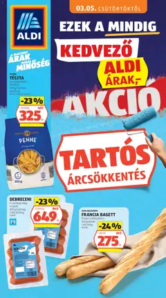 Aldi - Aldi Tartós árcsökkentés flyer megtekintése, amely érvényes 2026.05.03.-től