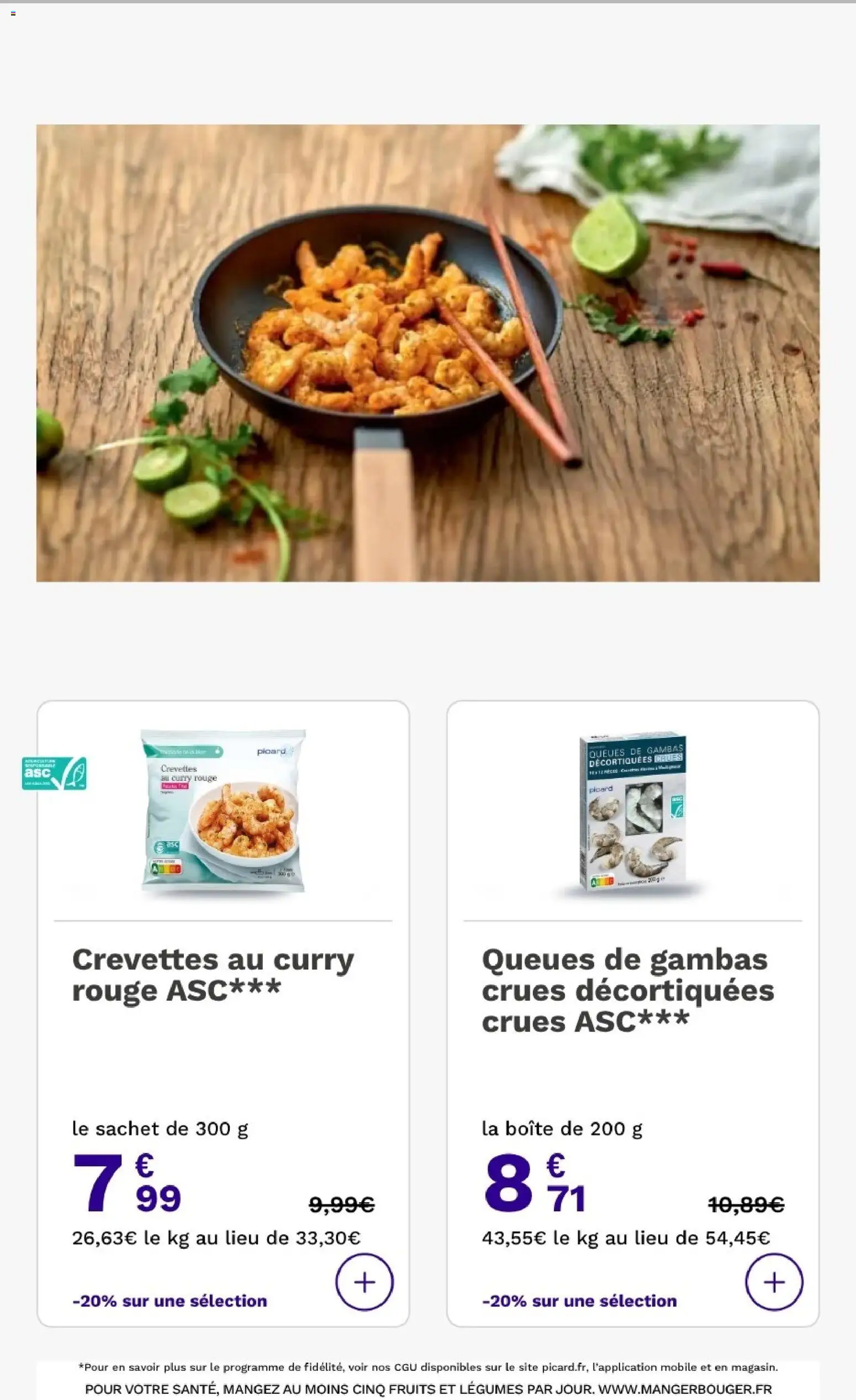 Prévisualisation de Picard catalogue Harry Potter du magasin Picard formulaire valide 23/10/2026 - Fruits, Curry, Gambas, Crevettes, Crevettes décortiquées