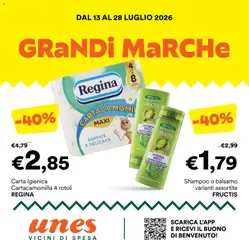Anteprima dell'opuscolo Unes volantino dal negozio Unes valido da 13/07/2026