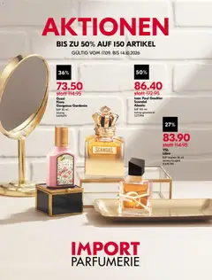 Vorschau des Merkblatts Import Parfumerie aktionen vom Shop Import Parfumerie gültig von 17.09.2026 bis 14.10.2026