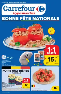 Voorbeeld van Carrefour Folder de la semaine 29 van winkel Carrefour geldig vanaf 15/07/2026