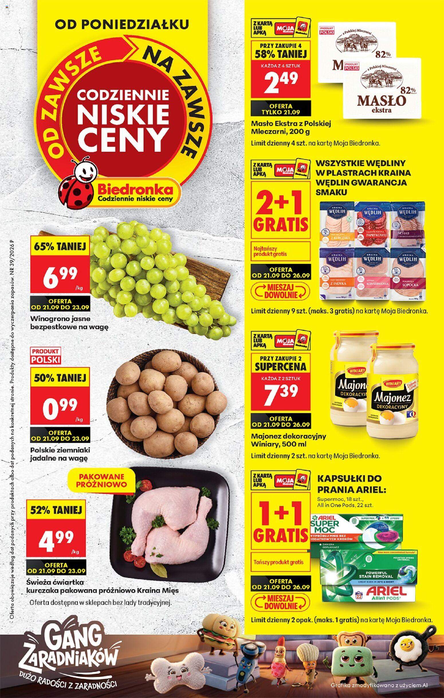 Nowa gazetka Biedronka 21.09.