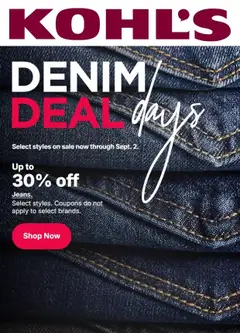 Preview of Kohl's weekly ads valid from 08/31/2026