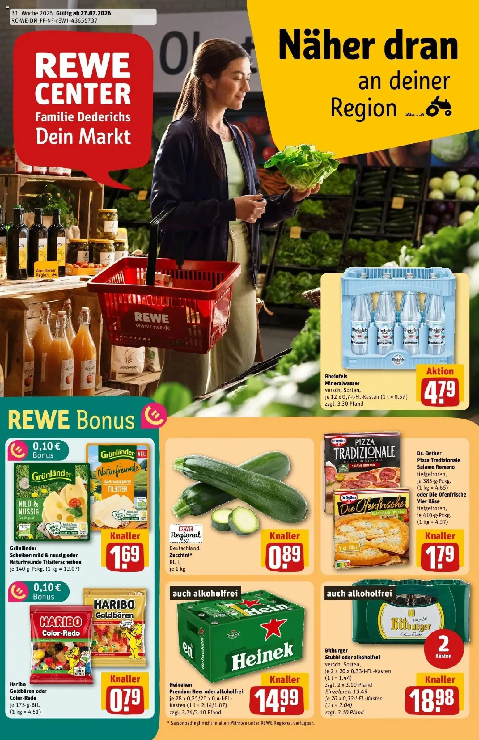 Vorschau von dem Prospekt des Geschäftes Rewe, gültig ab dem 27.07.2026