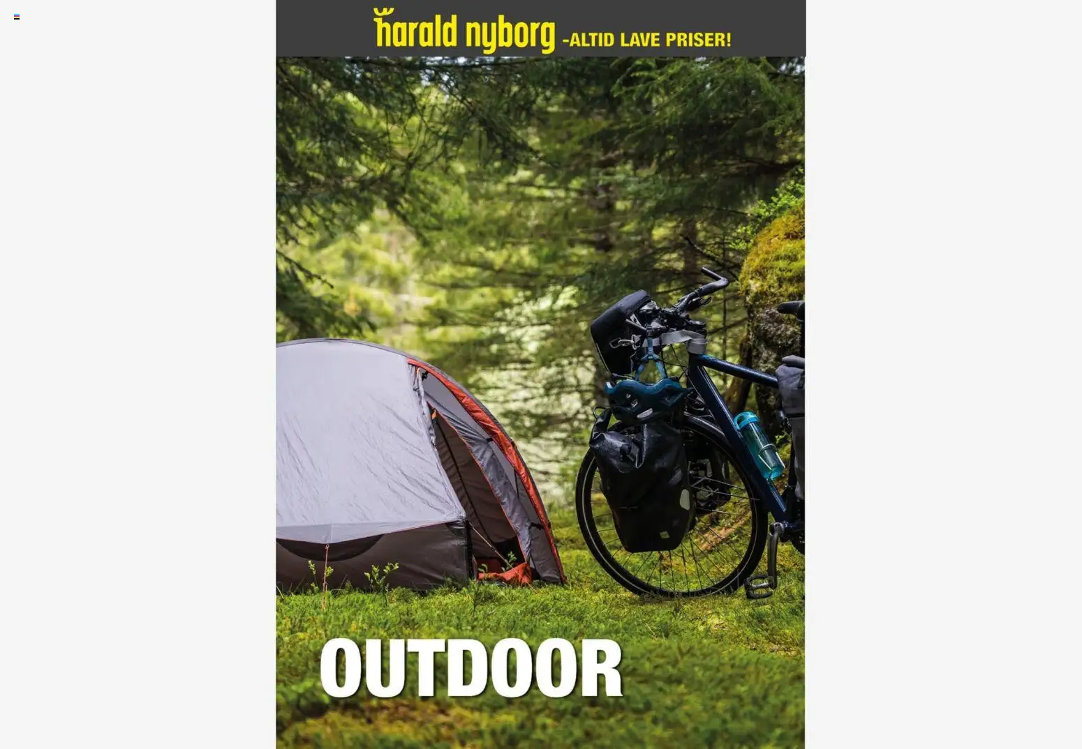 Eksempel på tilbudsavis Harald Nyborg Tilbudsavis Outdoor fra butik Harald Nyborg gyldig fra 28/05/2026