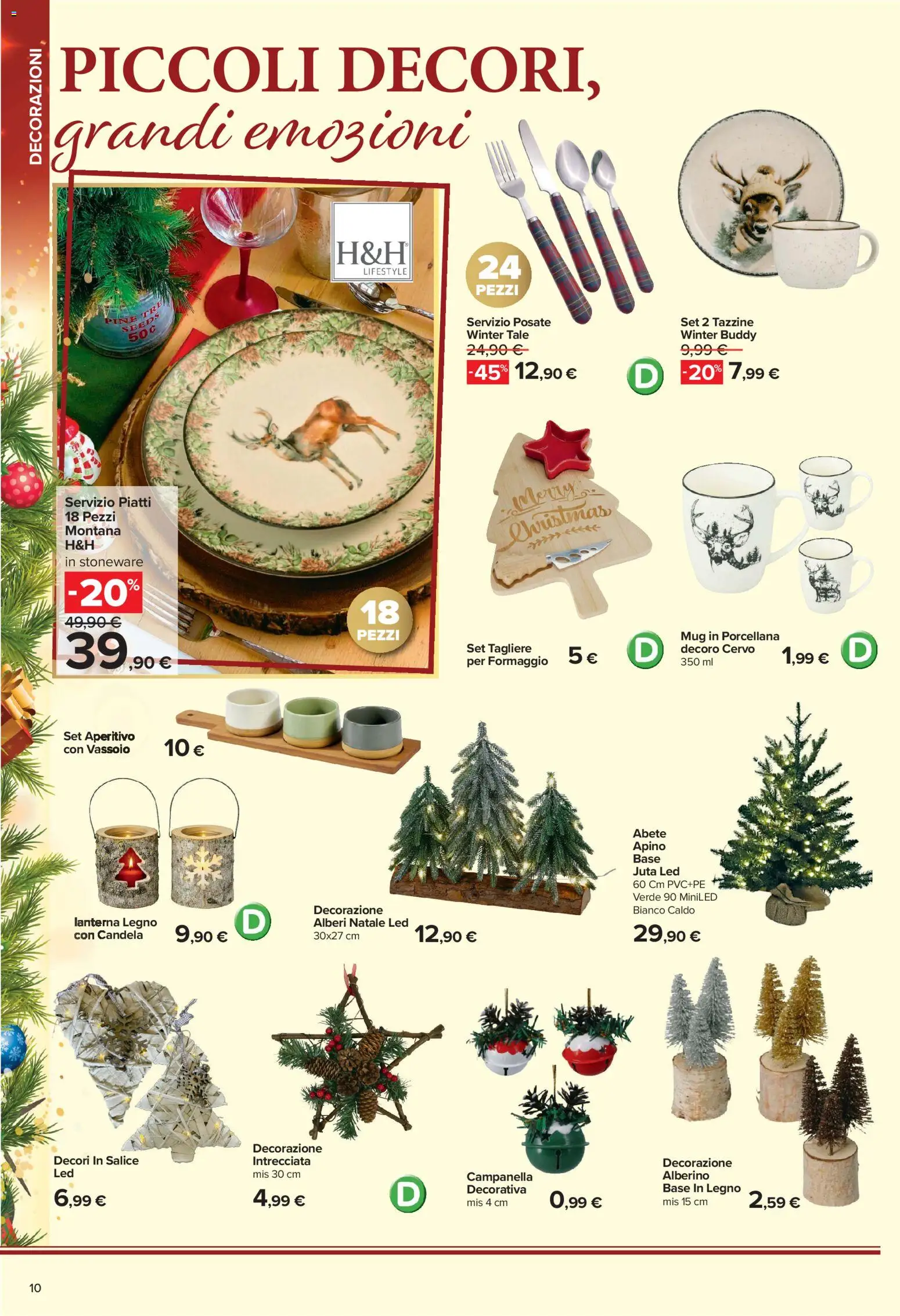 Anteprima dell'opuscolo Carrefour volantino Iper Catalogo Addobbo dal negozio Carrefour valido da 02/11/2026 - Piatti, Formaggio, Candela, Tagliere, Lanterna, Decorazioni, Decorazione, Vassoio