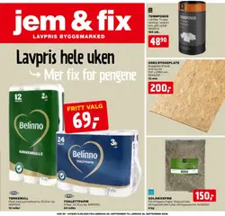 Forhåndsvis Jem & Fix kundeavis fra butikk Jem & Fix gyldig fra 20/09/2026