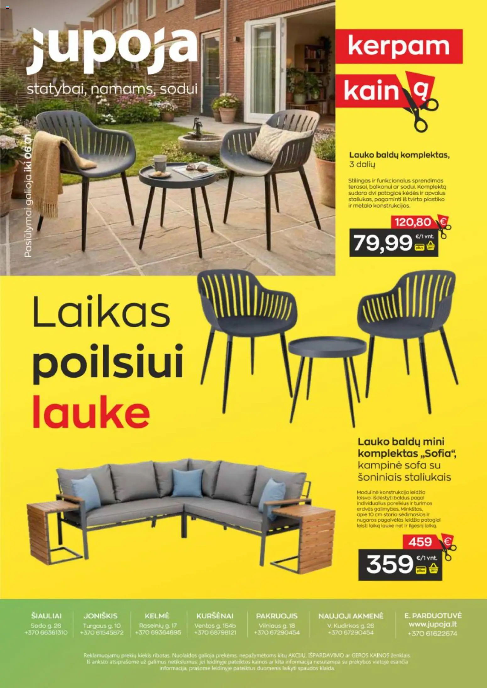 Jupoja parduotuvės leidinio Jupoja leidinys - Papildomas, ypač gerų pasiūlymų leidinys galiojančio nuo 2026.04.15 peržiūra - Sofa