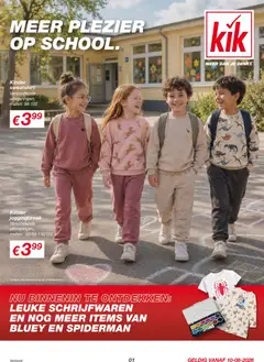 Voorbeeld van KiK folder van winkel KiK geldig vanaf 10-08-2026