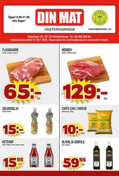 Förhandsgranska reklamblad Din Mat erbjudanden från butik Din Mat gäller från 13/07/2026