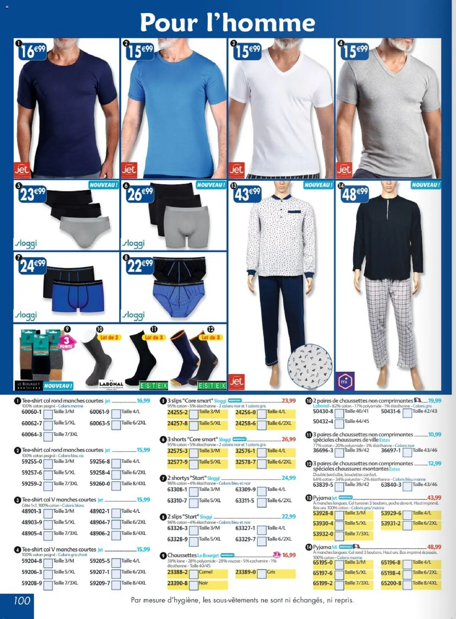Prévisualisation de Maximo catalogue epicerie du magasin Maximo formulaire valide 26/10/2026 - Chaussures, Shorts, Pyjama, Chaussettes, Coton, Slips, Peigne