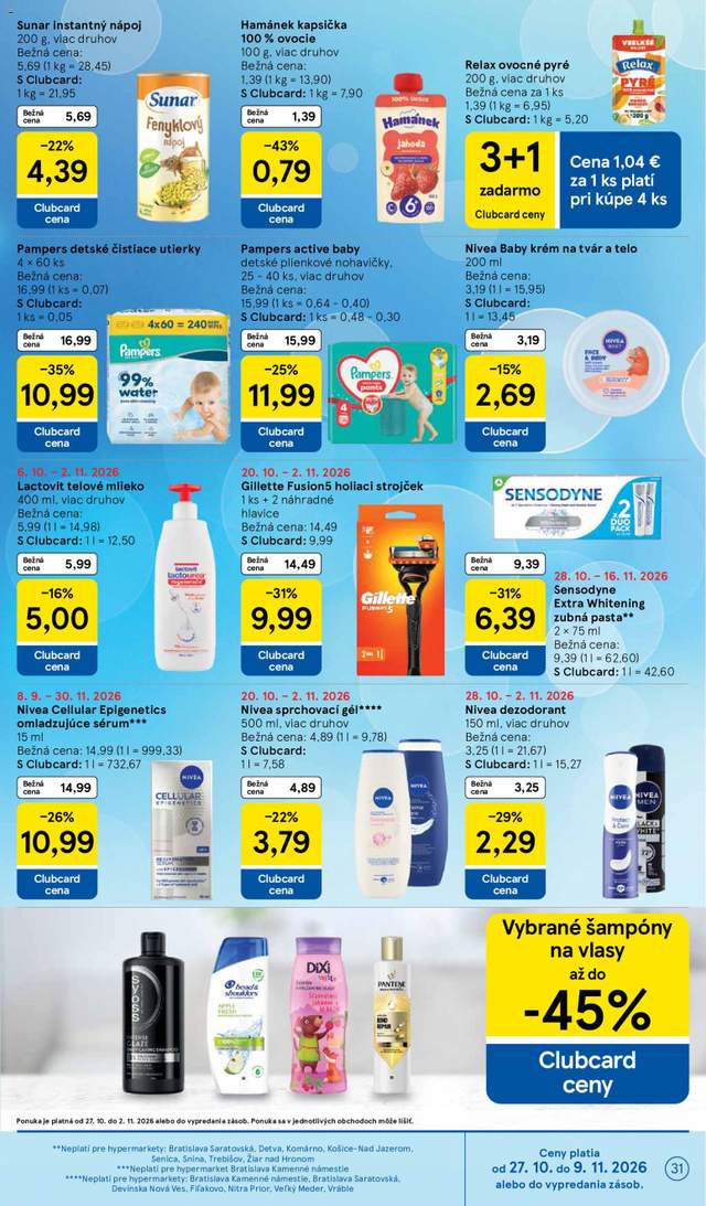 Nový Tesco leták od 28.10.