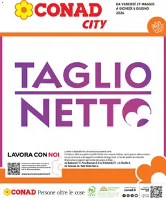 Anteprima dell'opuscolo Conad volantino City Lombardia dal negozio Conad valido da 29/05/2026