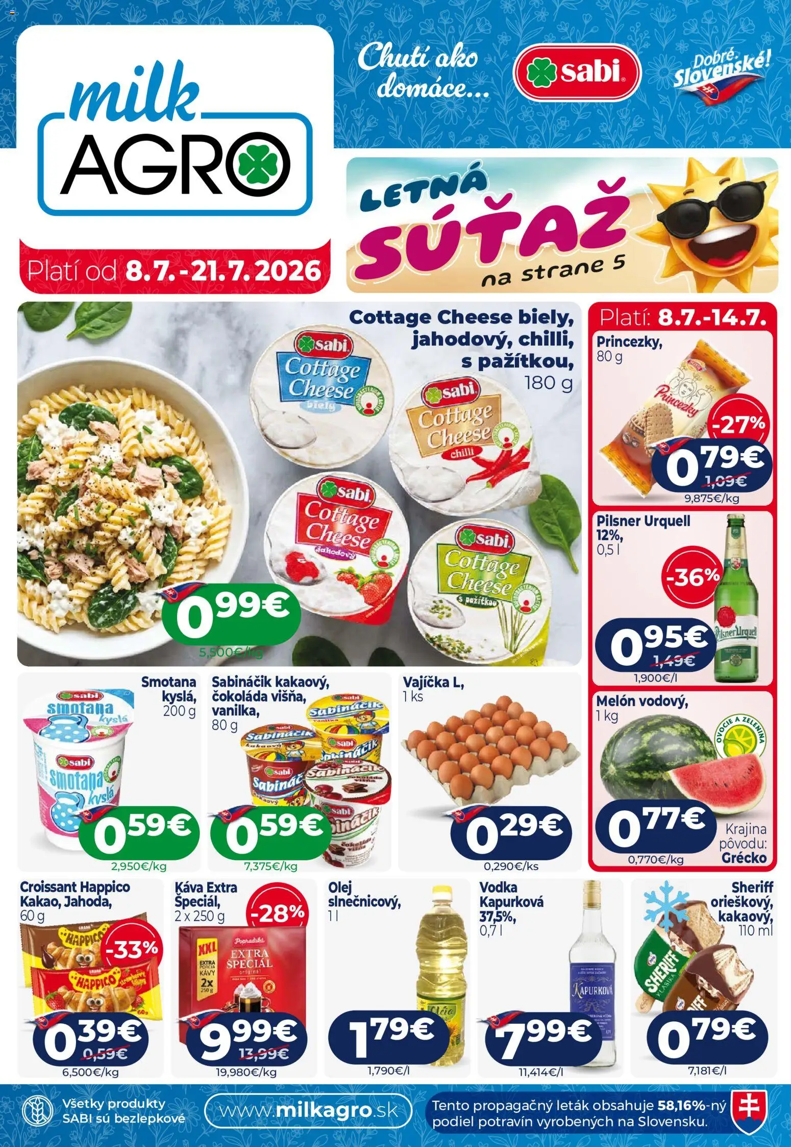 Náhľad Milk Agro letáku platného od 08.07.2026