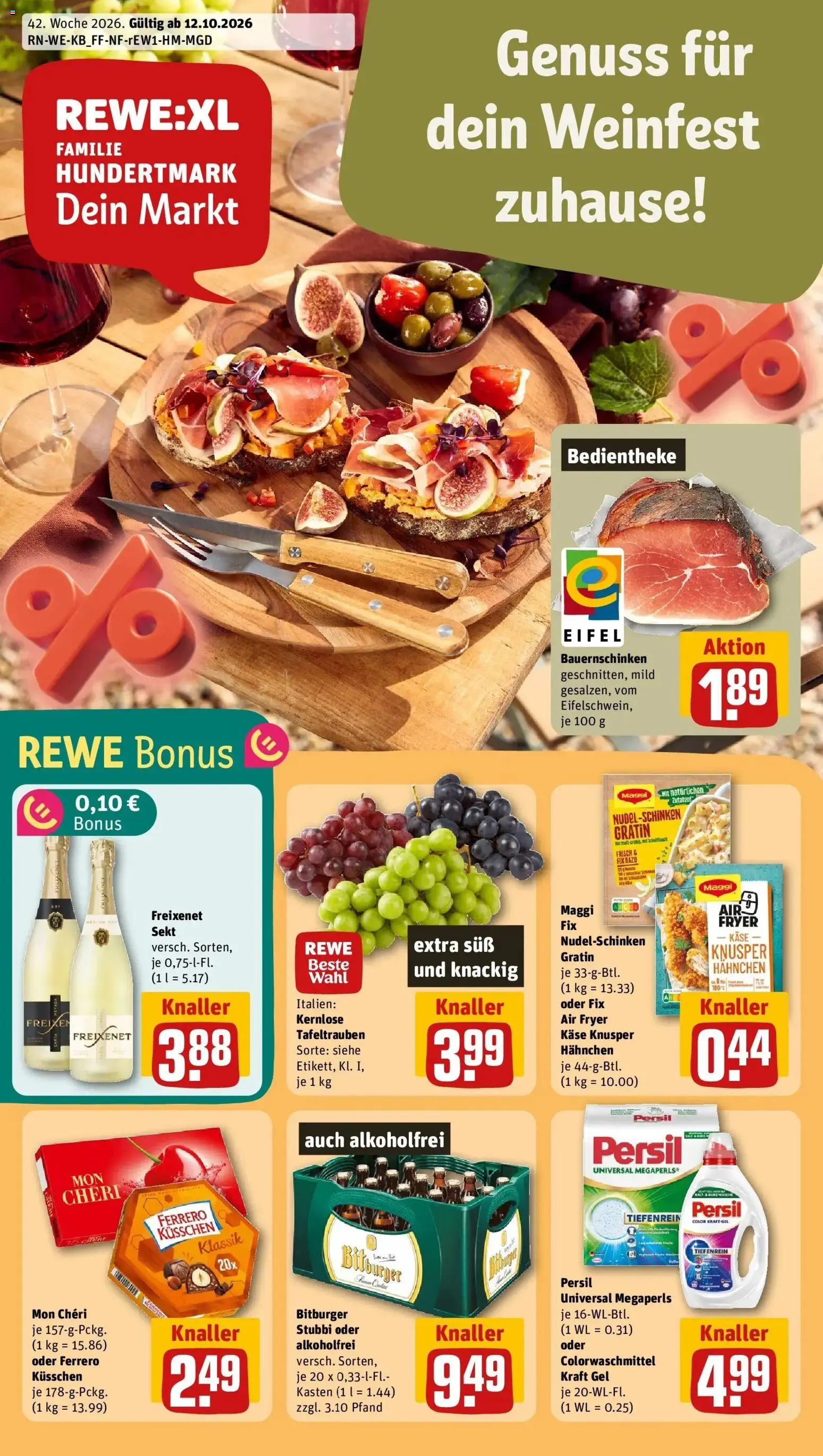 Vorschau von dem Prospekt des Geschäftes Rewe, gültig ab dem 12.10.2026