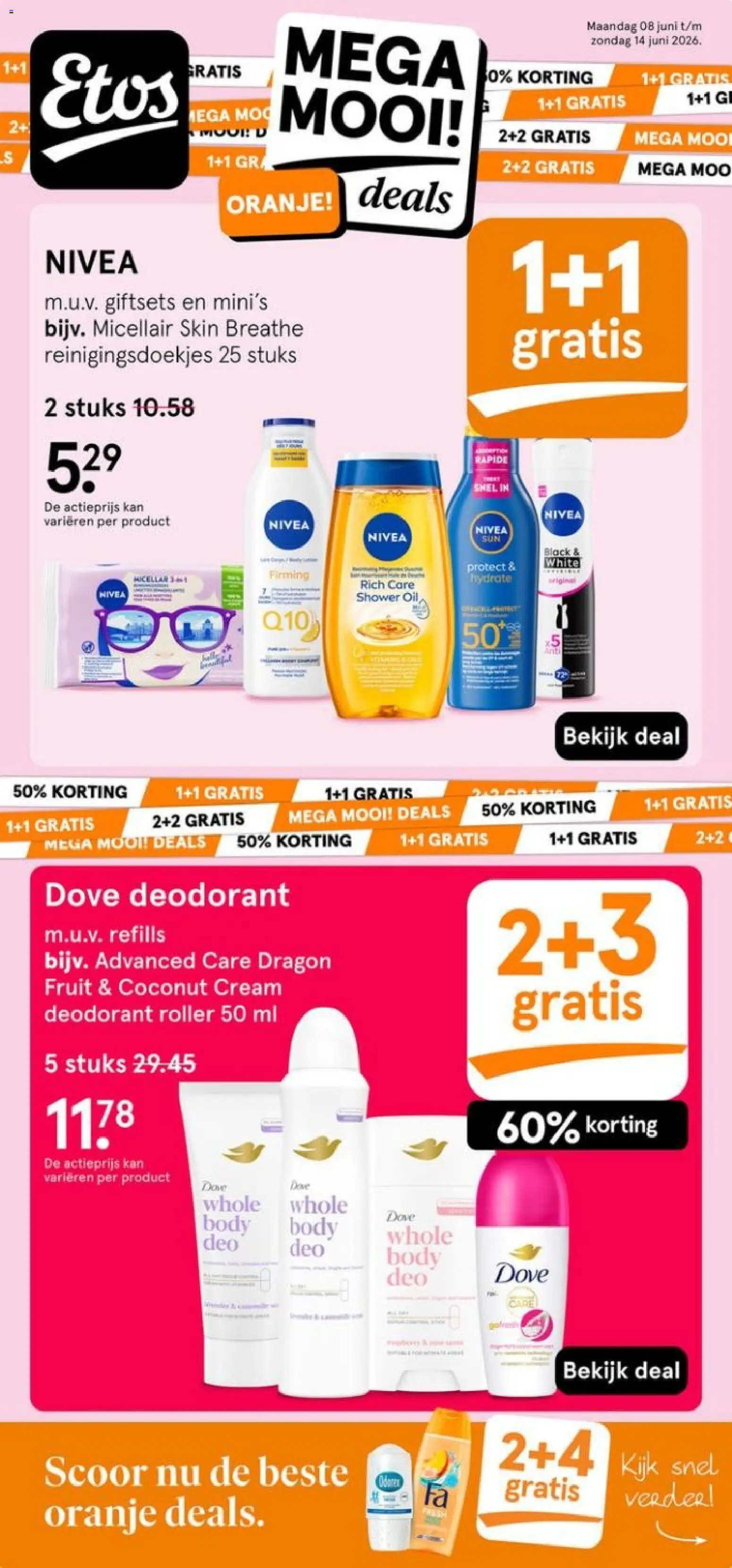 Voorbeeld van Etos folder van winkel Etos geldig vanaf 08-06-2026