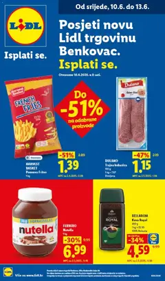Pregled letka Lidl Ponuda trgovine Lidl vrijedi od 10.06.2026