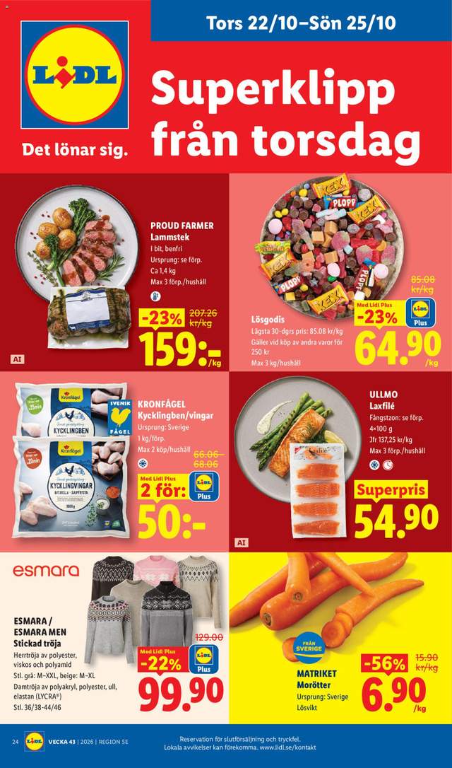 Nytt Lidl reklamblad från 19/10