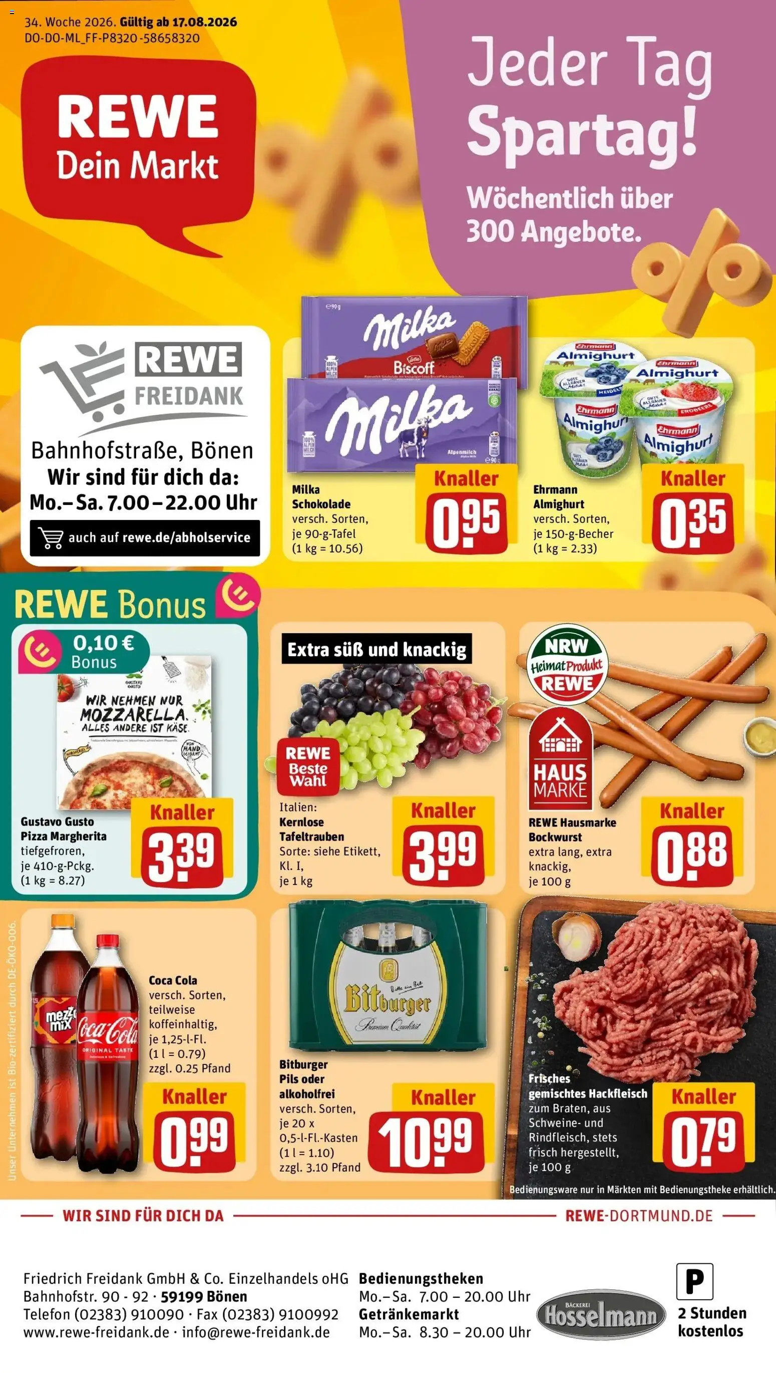 Vorschau von dem Prospekt des Geschäftes Rewe, gültig ab dem 17.08.2026