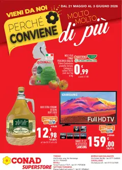 Anteprima dell'opuscolo Conad volantino Superstore Molto di Più Piemonte dal negozio Conad valido da 21/05/2026