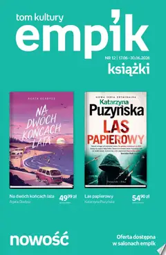 Pogląd gazetki "Empik promocje - Tom kultury Książki" ze sklepu Empik ważnej od 17.06.2026