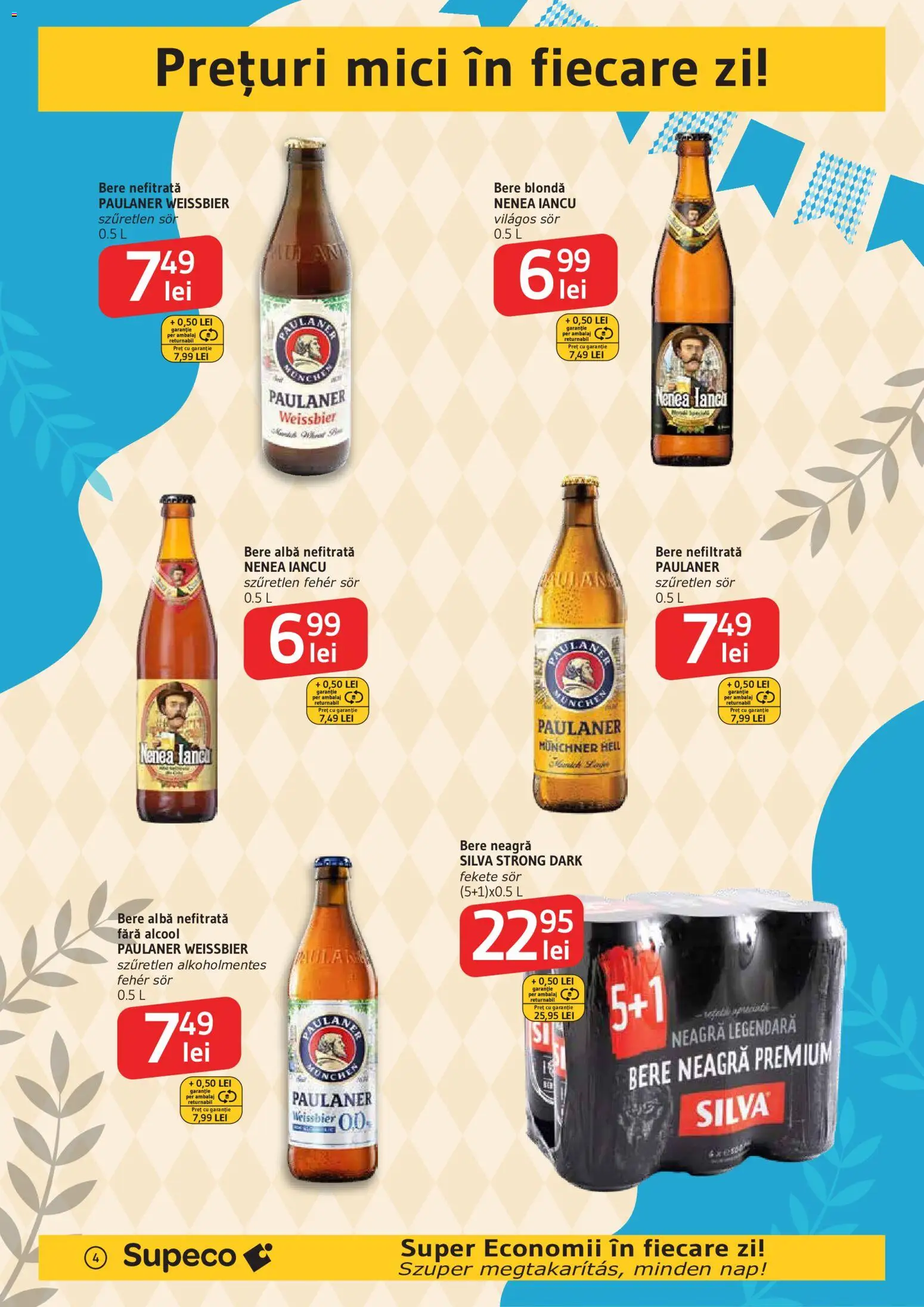 Previzualizarea de cataloage: Supeco Supeco Catalog Bilingv Bere & Chips & Petfood valabil de la 24.09.2026 - Mici, Bere, Alba, Premium