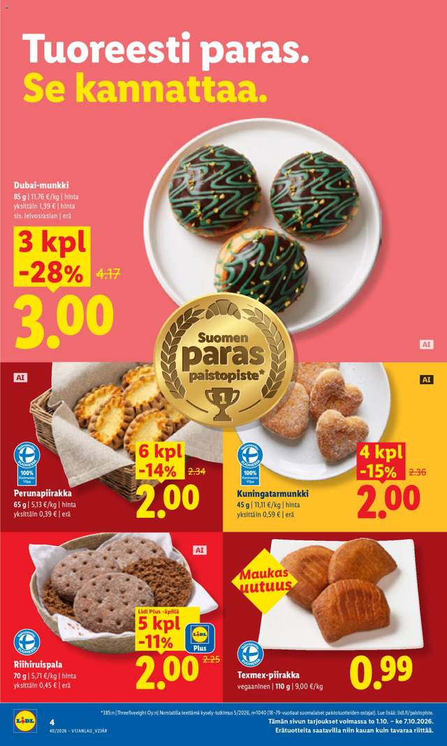 Uusi Lidl tarjouslehti alkaen 05/10