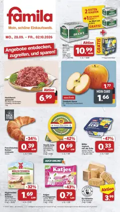 Vorschau von dem Prospekt des Geschäftes Famila Nordwest, gültig ab dem 28.09.2026