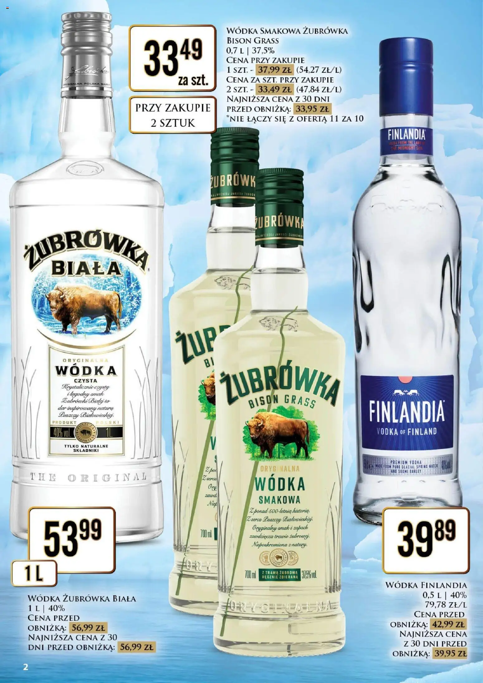 Pogląd gazetki "Dino gazetka alkoholowa" ze sklepu Dino ważnej od 30.10.2026 - Por, Wódka, Żubrówka, Zapach, Finlandia wódka, Vodka, Wódka finlandia, Wódka smakowa