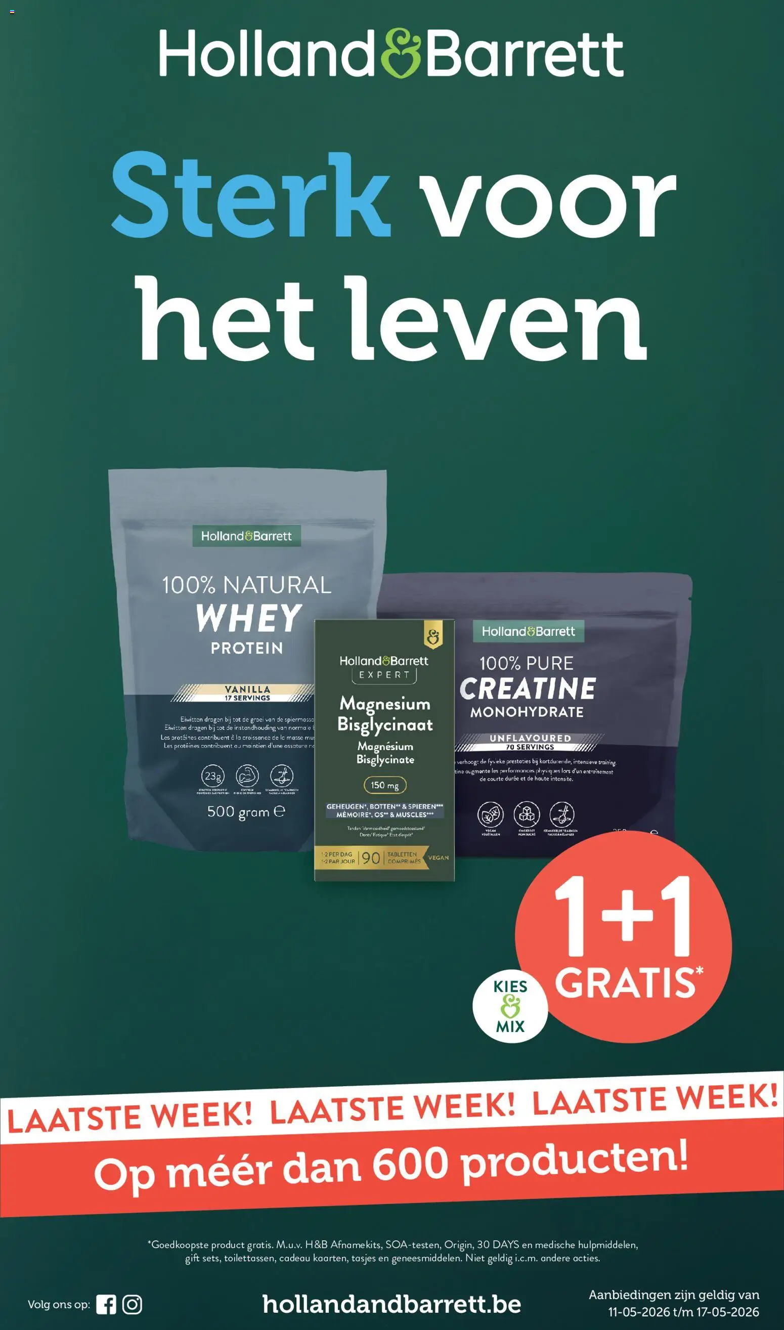 Voorbeeld van Holland & Barrett Folder / Publicité van winkel Holland & Barrett geldig vanaf 11/05/2026
