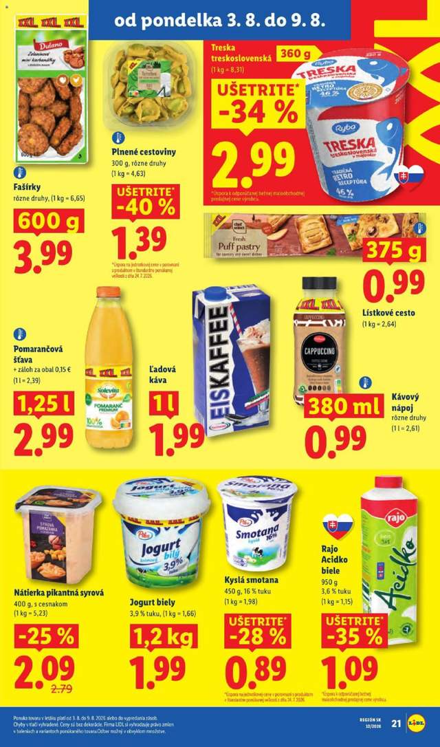 Nový Lidl leták od 03.08.