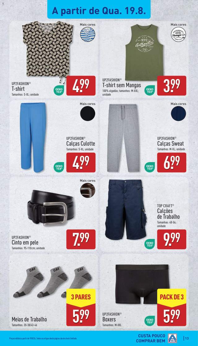 Novo folheto Aldi a partir de 17/08