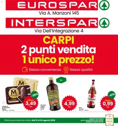 Anteprima dell'opuscolo Interspar volantino Carpi dal negozio Interspar valido da 13/08/2026