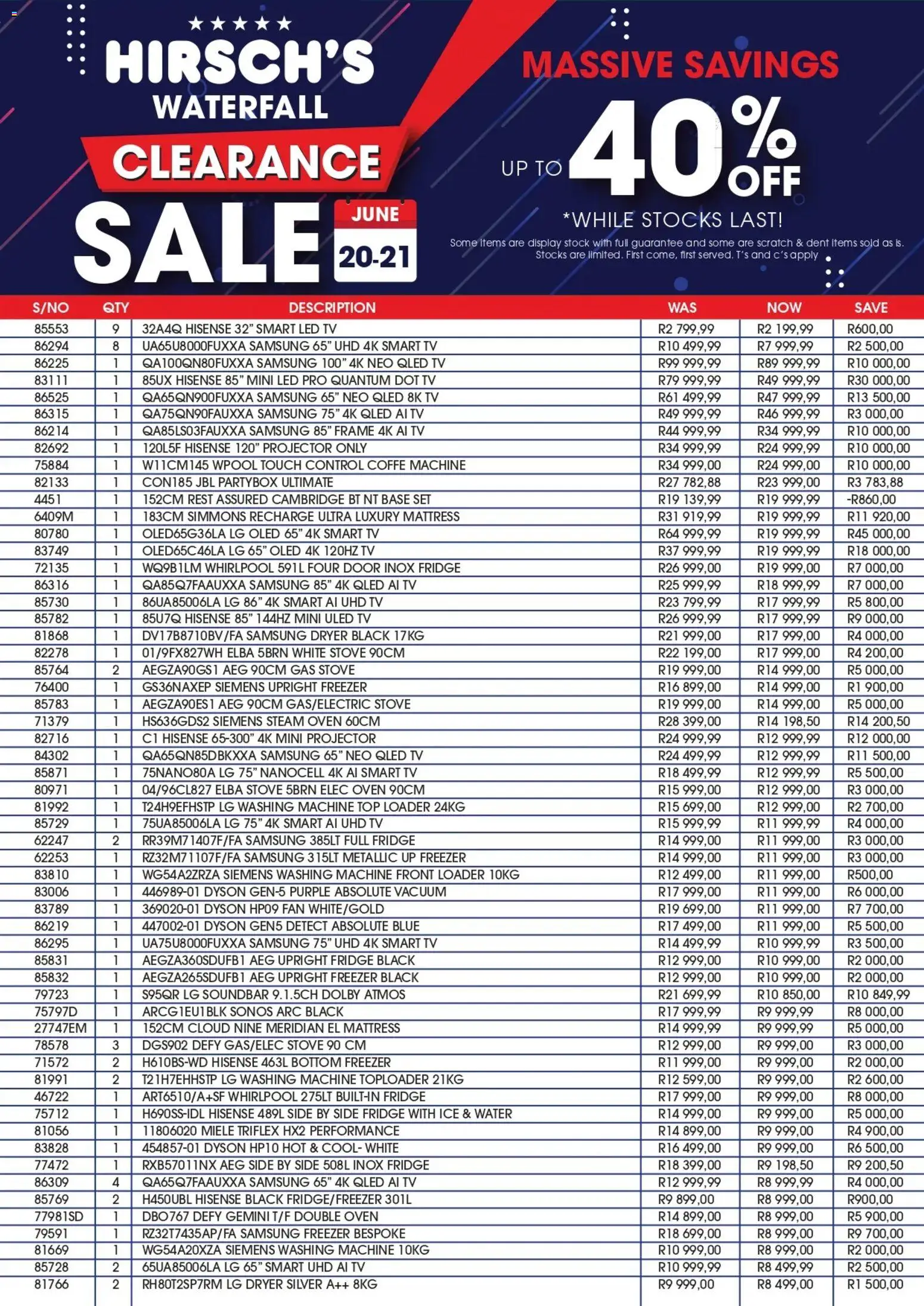 Preview of Hirsch's flyer valid from 20/06/2026