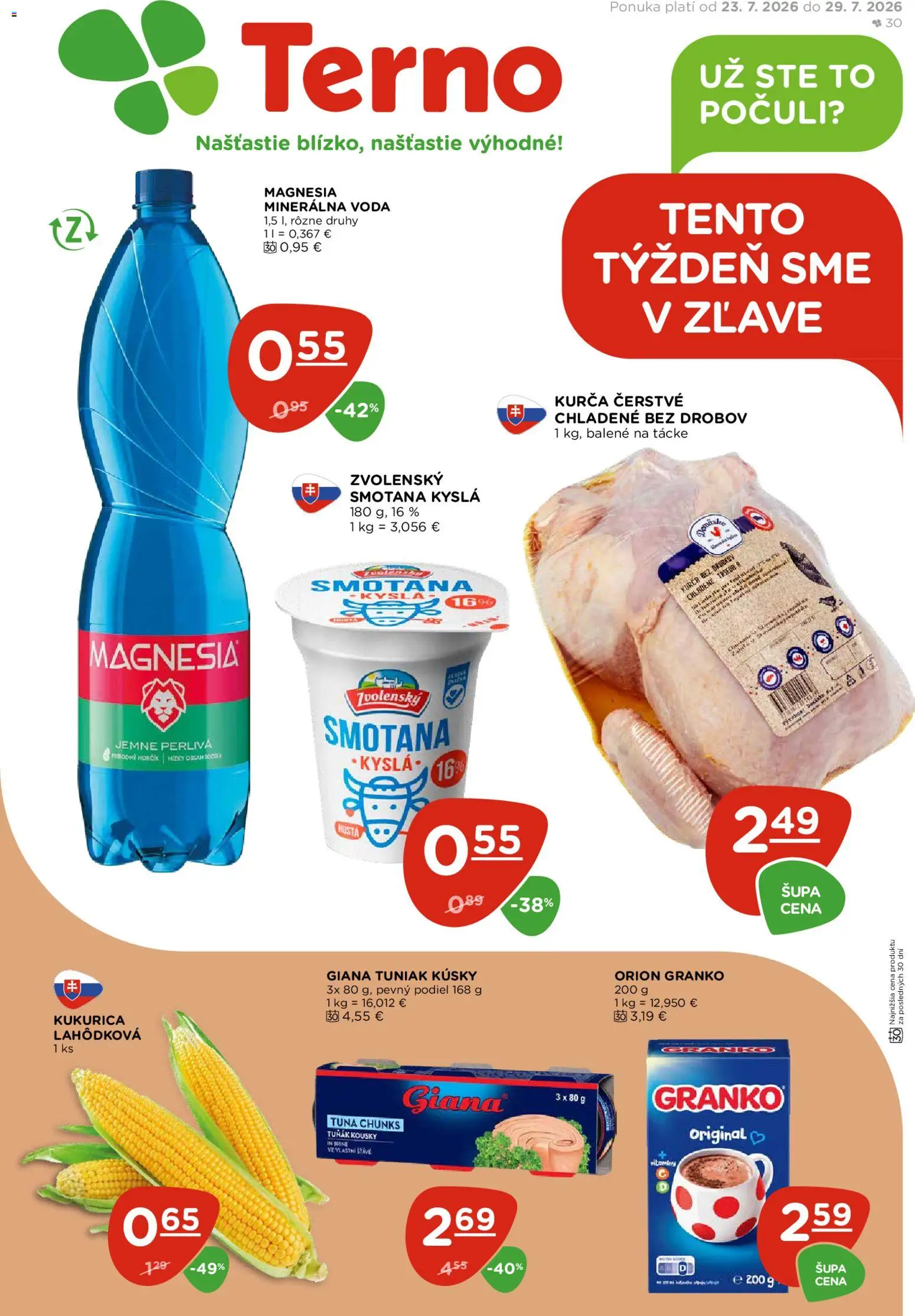 Náhľad Terno letáku platného od 23.07.2026