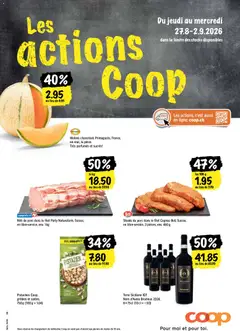 Vorschau des Merkblatts Coop aktionen FR vom Shop Coop gültig von 27.08.2026 bis 02.09.2026